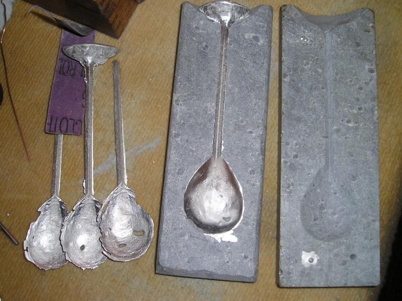 14c Soapstone Pewter Casting Spoon Mould Photo by Rustybikes Photobucket